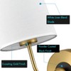 Claxy Modern Gold Wall Sconces Set of 2 Living Room Lamps - 4 of 4