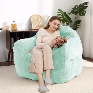 Large Bean Bag Chair for Adults, Lazy Sofa Upholstered Floor Sofa Soft Plush Chair Bean Bag Couch for Living Room Bedroom - 1 of 4