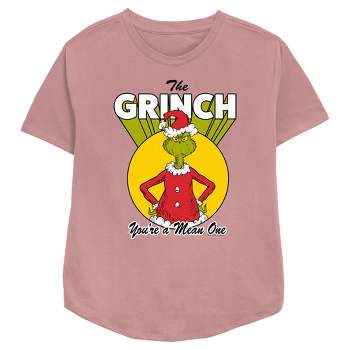 Women's Dr. Seuss Christmas The Grinch You're a Mean One T-Shirt