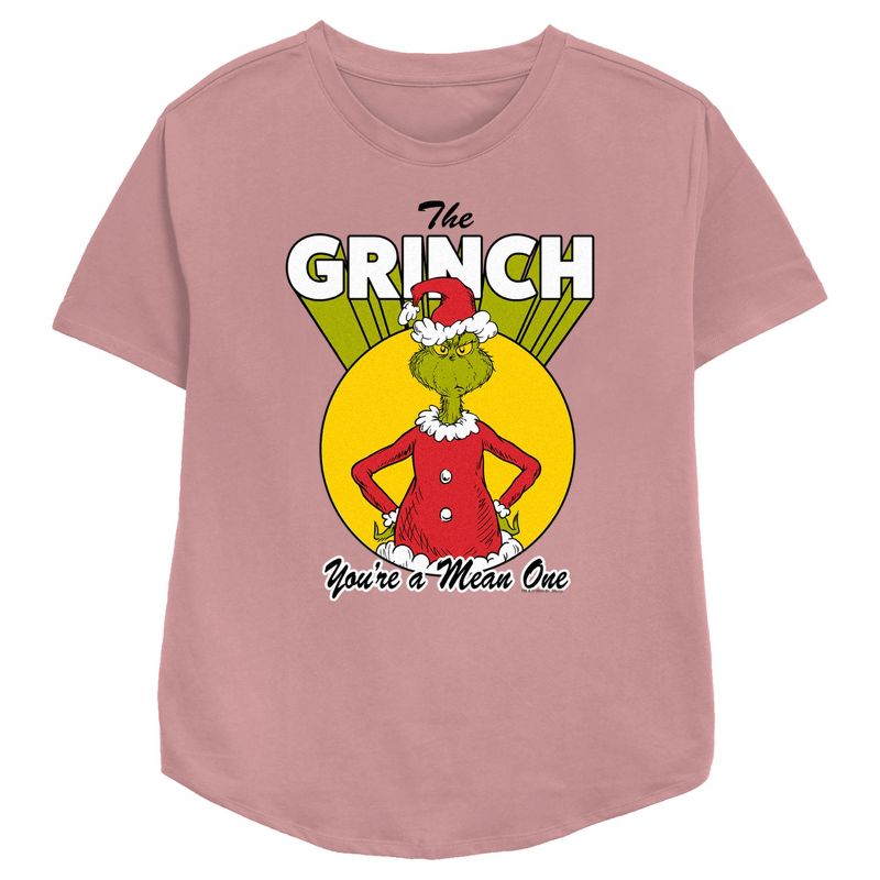 Women's Dr. Seuss Christmas The Grinch You're a Mean One T-Shirt, 1 of 4