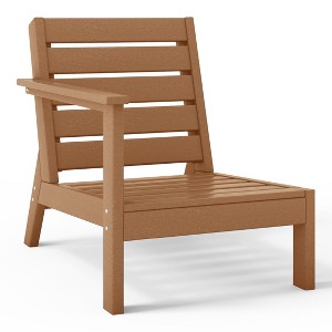 WestinTrends Avalon Outdoor Patio HDPE Left Arm Facing Deep Seating Corner Chair - 1 of 4