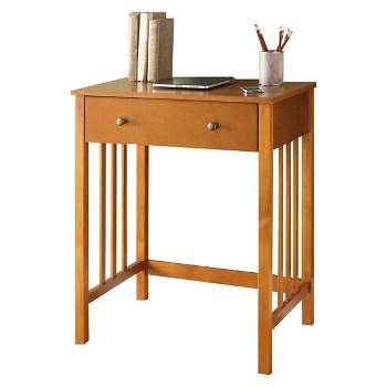 Breighton Home Repose Mission Style Desk with Slide-Out Keyboard Drawer