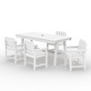 Hyleory HDPE Outdoor Dining Set, 5-Piece Patio Table and Chairs Set, All-Weather Dining Furniture for Backyard, Deck, or Garden - 2 of 4