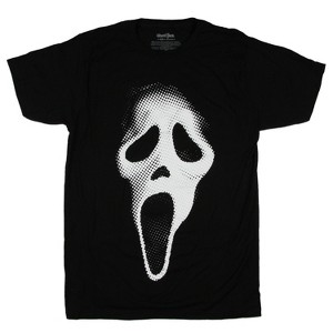 Ghostface Dithers Mask Men's Black T-Shirt - 1 of 3