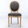PAGED French Style Dining Chairs Set of 2 Wood Frame Living Room Chairs with Sponge Cushion Backrest for Living Room - 2 of 4