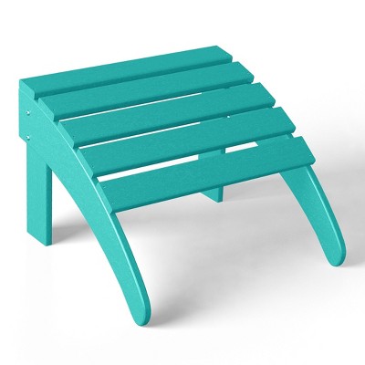 WestinTrends All-Weather Outdoor Patio Poly Adirondack Ottoman Footrest