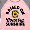 Girls' - Country Casuals - Raised On Country Sunshine Shirt Tail Raglan Graphic T-shirt - 2 of 4