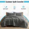 HLC.ME Logan - 3 Piece Quilt Set, Lightweight Bedspread Coverlet Set - 2 of 4