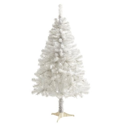 Nearly Natural 5-ft White Artificial Christmas Tree with 350 Bendable Branches