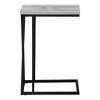 Sapphtopaz Modern C-Shaped End Table with Black Metal Base Coffee Table with Asymmetrical Triangle Design Side Table for Living Room,Bedroom - 4 of 4