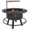 CAVINAS Table Top Firepit with Poker Outdoor Fire Pit Durable Tabletop Fire Pit for Outdoor Grilling and Travel - 2 of 4