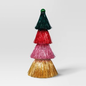 15.25" Christmas Tinsel Multicolor Tree Decor - Wondershop™ - 1 of 3