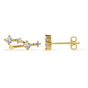 Molenia 18K Gold Plated 12 Constellation Personalized Earrings for Women, 925 Sterling Silver Zodiac Stud Earrings Horoscope Celestial Jewelry - 1 of 4