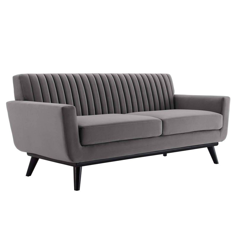 Engage Channel Tufted Performance Velvet Loveseat - Modway, 1 of 4