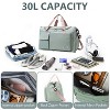 Luupatchy Carry On Weekender Backpack With Shoe Compartment, For Travel, Gym，Fishing, Travel Duffle Bag For Women, Men - 2 of 4