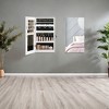 Mirror Jewelry Cabinet, Walld Armoire Jewelry Storage with Built-in Lights - 2 of 4