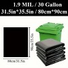 1.6 MIL 50/100 Pieces Ultra Thick Plastic Heavy-Duty 30-Gallon Garbage Bags (50 Pieces, 31.5in x 35.5in) - Ideal for Courtyard Fallen Leaves, Hotels - 2 of 4
