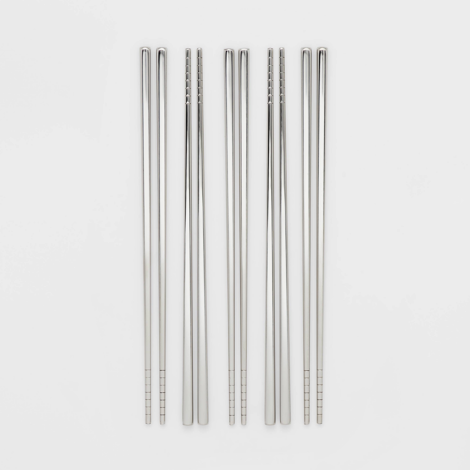 5pk Chopstick Set Silver - Threshold™