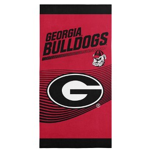 Sweet Home Collection NCAA Georgia Bulldogs 30" x 60" Beach Towel - 1 of 3