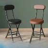 34.65'' Iron alloy folding chair with backrest - comfortable, portable, foldable, suitable for adults - 4 of 4