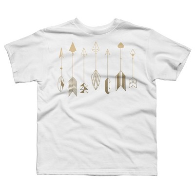 Boy's Design By Humans Be Brave Little Arrow (gold) By staceyroman T-Shirt