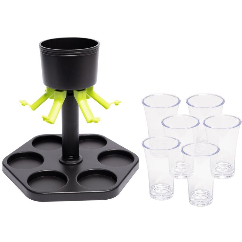 Lexi Home Plastic Liquor Shot Dispenser and Pourer with Individual Stoppers, 1 of 6
