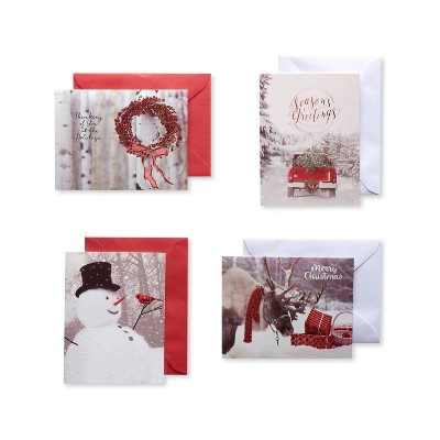 20ct Christmas Outdoor Photos Assorted Boxed Greeting Cards - American Greetings