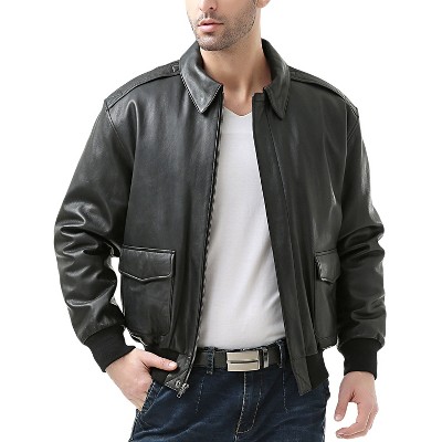 Landing Leathers Air Force Men A-2 Leather Flight Bomber Jacket Black XX-Large — фото 4