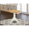 East West Furniture, Dining Table Oak & Linen White, EMT-OLW-TP - 2 of 2