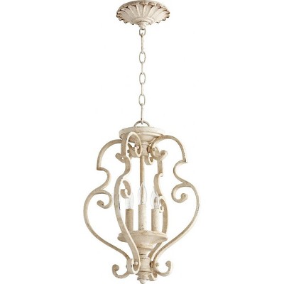 Quorum Lighting San Miguel 3-Light Pendant, Persian White, 13.5W, 17H