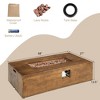 Costway 48 x27-inch Outdoor Gas Fire Pit Table 50,000 BTU W/ Lava Rocks & Cover - 4 of 4