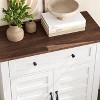 3 Tier Adjustable Shelf Organiser with 7 Gear Storage Cabinets for Kitchen Dining Room - 3 of 4