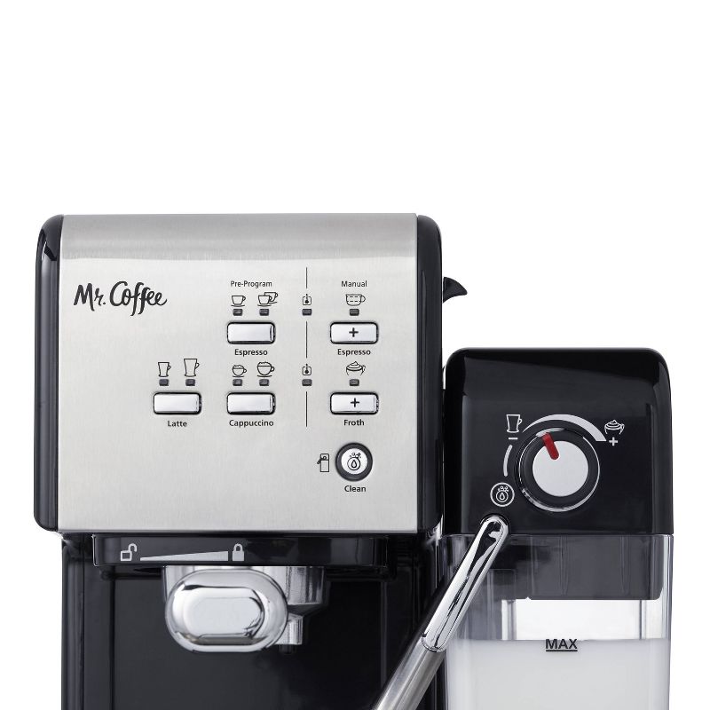 Mr. Coffee One-Touch Coffeehouse Espresso and Cappuccino Machine Black, 5 of 13