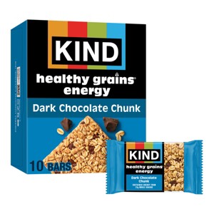 KIND Healthy Grains Energy Dark Chocolate Chunk Protein Bars - 10ct - 1 of 4