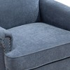 Hrinhom 29.2"W Leisure chairs, Armchairs, Nailhead trim, Wooden legs - 2 of 4