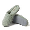 Dearfoams Women's Leslie Quilted Microfiber Terry Memory Foam Clog House Slipper - 2 of 4