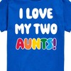 Boys' - Instant Message - I Love My Two Aunts Short Sleeve Graphic T-Shirt - 2 of 4