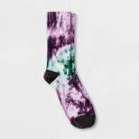Men's Galaxy Tie-Dye Crew Socks - Original Use™ Purple 6-12