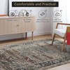Coolmee Vintage Medallion Runner Rug, Thin Low Pile Retro Carpet with Non-Slip TRP Backing for Hallway, Kitchen, Stain Resistant & Foldable - 4 of 4
