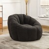 KWPZQEB Bean Bag Chairs, Teddy Large Sofa Chairs with Armrests, Comfy Round Fluffy Beanbag, Stuffed Floor Sofa for Living Room, Bedroom, Apartment - 2 of 4