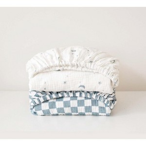 LISM 52"x28" Crib Sheets for Standard Crib Mattress set of 2 - 1 of 4