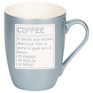 100 North Frosted Blue Metallic Finish, 10 Ounce, Comfortably Fits Your Hands, New Bone China Coffee Tea Cup Mug, Coffee. It Smells and Tastes - 1 of 1