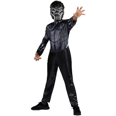 Jazwares Boys' Black Panther Costume - Size 4-6 - Black