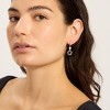 Adornia 14k Rose Gold Plated CZ Clover Earrings (black) - 2 of 4