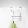 Evideco French Home Goods Versatile Over-the-Door Metal Rack with Ceramic Hooks - 2 of 4