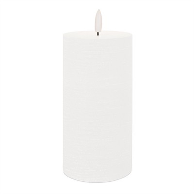 FIA Wick White Pillar Candle (Set of 2)