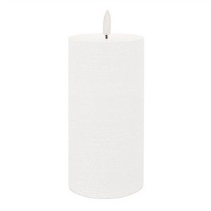 FIA Wick White Pillar Candle (Set of 2) - 1 of 2