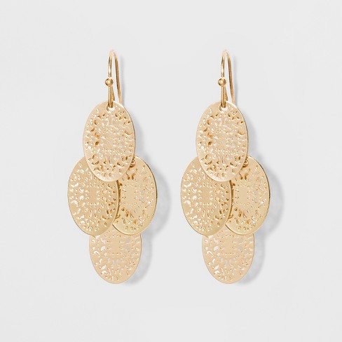 Chandelier gold 2025 dangle earrings