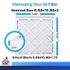 Filter King 6.88x15.88x2 Air Filter | 4-PACK | MERV 8 HVAC Pleated A/C Furnace Filters | MADE IN USA | Actual Size: 6.88 x 15.88 x 1.75" - 2 of 4