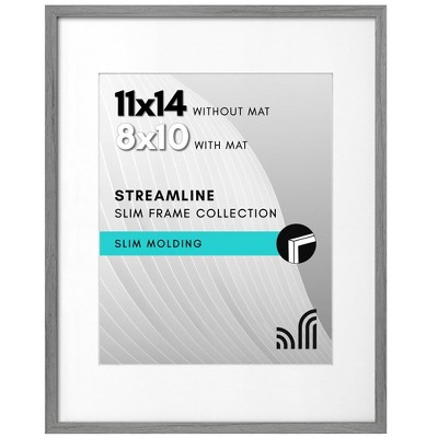 Americanflat Thin Picture Frames with shatter-resistant glass - Horizontal and Vertical Formats for Wall and Tabletop